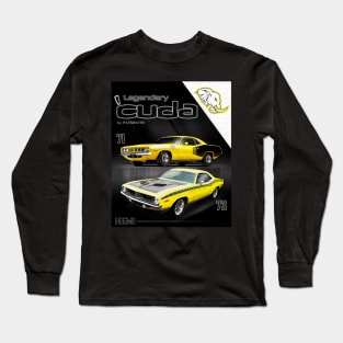 Plymouth Cuda 1970's Cars Long Sleeve T-Shirt